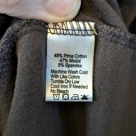 Lilla P Dark Purple Long Sleeve Rouched Dress Size S - Picture 6 of 6